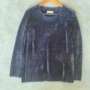 Orvis Chenille Blue Sweater Women’s Large